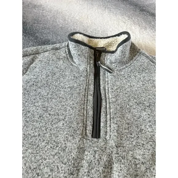 Orvis Men's Fleece Lined Quarter Zip Pullover Heather Gray Size Large Outdoors - Picture 7 of 12